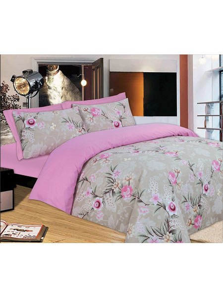 Σετ Κουβερλί Le Blanc Premium Μονό Pink Rose 160Χ240