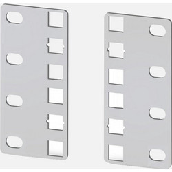 Techly I-CASE RAIL-ADP2ETG Βραχίονες Μείωσης Rack 21" σε 19" 2U ETSI - Ζεύγος