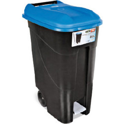 TAYG Κάδος ECO 80L με Πεντάλ και Ρόδες - Κίτρινο