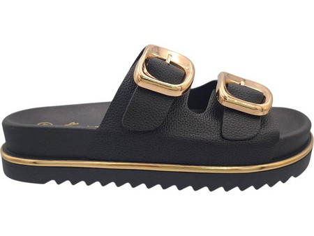 LES ARLESSIENES Πέδιλο Mule 36-41 - ΜΑΥΡΟ - LA0040710/02