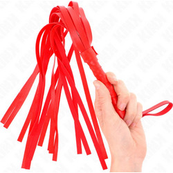 Kink Simple Flogger Μαστίγιο 45cm Κόκκινο