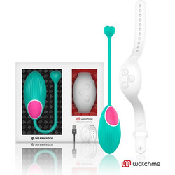 Wearwatch Egg Wireless Watchme Δονητής Egg για Ζευγάρια με Τηλεχειριστήριο Λευκός Πράσινος