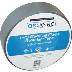 ΤΑΙΝΙΑ ΜΟΝΩΤΙΚΗ PVC ACAELEC ΓΚΡΙ 0.13mmx19mmx20yds -DY00000022