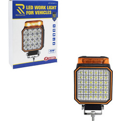 Rchang Προβολέας Εργασίας LED 30W για Οχήματα με Πορτοκαλί Φάρο W18437-5 - LED Work Light for Vehicles 0111785