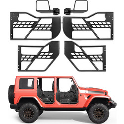 VEVOR Πόρτες Tube 4 θυρών για Jeep Wrangler JL/JLU 2018-2026 και Gladiator JT 2020-2026, ατσάλινες με καθρέφτες JPC4MCXSLFG2H19VI001V0