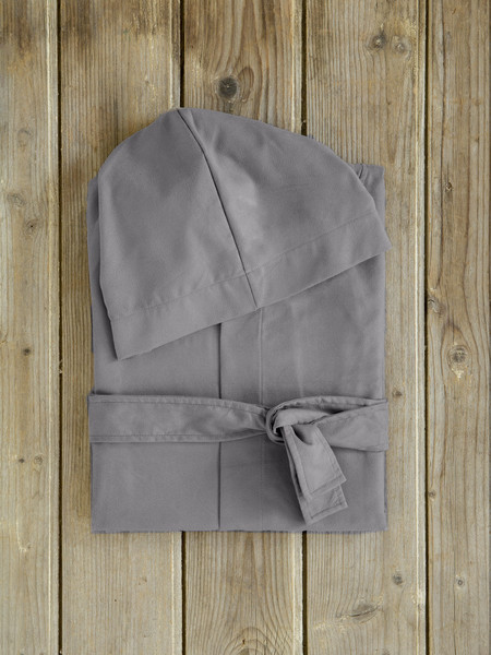 Nima Μπουρνούζι Κολυμβητηρίου Microfiber με Κουκούλα Γκρι 170GSM