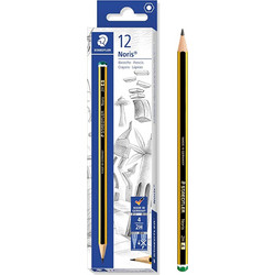 STAEDTLER ξύλινο μολύβι Noris 120-4, εξάγωνο, 2Η4, 12τμχ