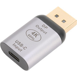 POWERTECH αντάπτορας USB-C σε DisplayPort PTH-096, 4K/60Hz, γκρι
