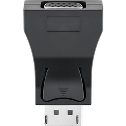 GOOBAY αντάπτορας DisplayPort σε VGA 63489, gold-plated, μαύρος