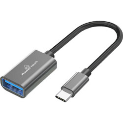 POWERTECH αντάπτορας USB-C σε USB 3.0 PTR-0146, 10 Gbps, γκρι