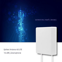 Qoltec 57020 Εξωτερική Κεραία Wi-Fi Κατευθυντική 14dBi με Σύνδεση SMA