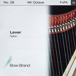 Bow Brand Lever Χορδή Άρπας Nylon 28" 4ης Οκτάβας