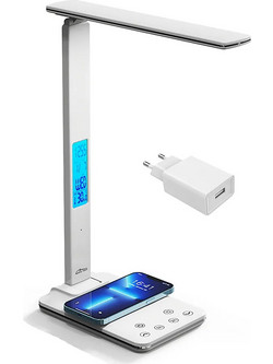 Media-Tech LED Φωτιστικό Γραφείου Αναδιπλούμενο σε Λευκό Χρώμα MT222