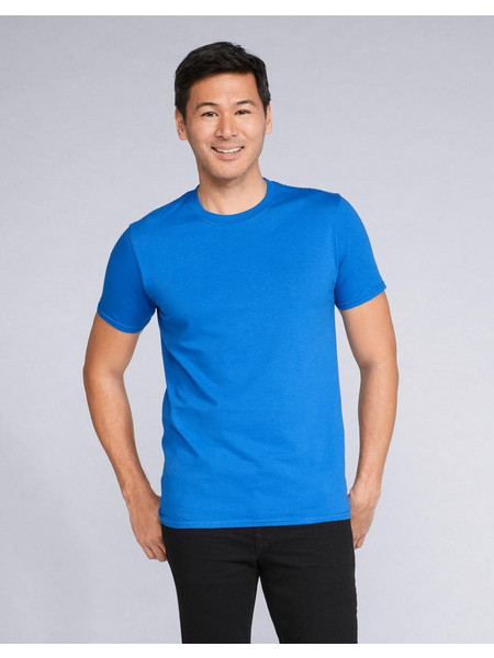 Ανδρικό T-Shirt ring spun χωρίς πλαϊνές ραφές Gildan 64000 Royal