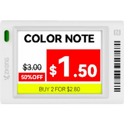 AI Smart Tag Zkong (ZKC18V-NE4) - 1.8'' EPD Graphic Screen - Λευκό ZKC18V-NE4