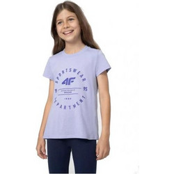 4F Παιδικό T-Shirt Κοντομάνικο Λιλά JSS23T-TSHF280-52S