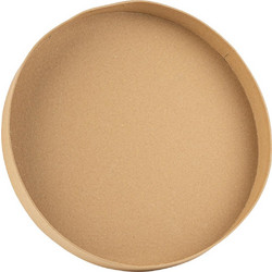 Beauty Home Δίσκος στρογγυλός από χαρτόνι Κραφτ O30x4cm - Κατάλληλος για Τρόφιμα