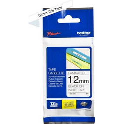 Brother Tze-231 Ταινία Ετικετογράφου 8m x 12mm σε Λευκό Χρώμα Συμβατή με Brother TZe231