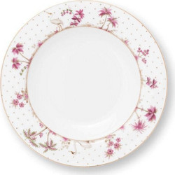 Σετ Πιάτα Σούπας Δ21.5cm 6 Τέμ Pip Studio - Jolie Dots Gold Pink