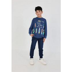 Παντελόνι baby φούτερ 690038 Boboli - Blue