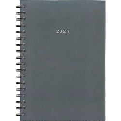Next ημερολόγιο 2027 basic xl ημερήσιο σπιράλ γκρι 21x29εκ. Δυνατότητα εκτύπωσης Γκρί