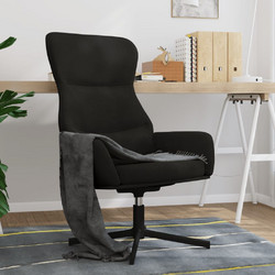 vidaXL Πολυθρόνα Relax Περιστρεφόμενη Βελούδινη Μαύρη 341114