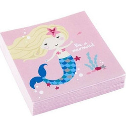 Χαρτοπετσέτες ''Be a Mermaid'' 25x25 cm 20τμχ