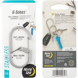 Carabiner ΝΙΤΕΙΖΕ G-Series SlideLock 3 - Stainless-Steel