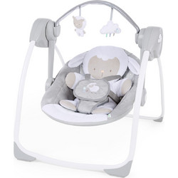 Ingenuity Comfort 2 Go Cuddle Lamb Relax Μωρού Κούνια με Μουσική έως 9kg Γκρι