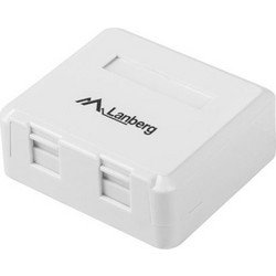 Lanberg Empty Surface Mount Box for Keystone 2port (OK1-0002-W)