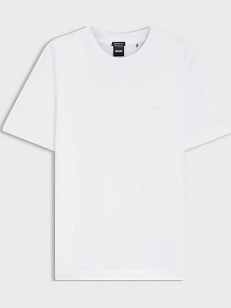 Ανδρικό T-shirt με Λαιμόκοψη Λευκό Boss 50565995-100
