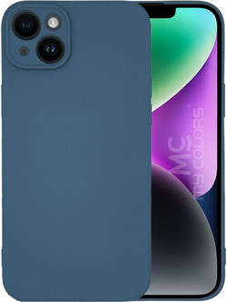 Forcell iPhone 13 Soft Touch Θήκη Σιλικόνης - Dark Blue