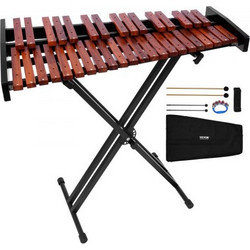 Ξυλόφωνο VEVOR Glockenspiel, 37 νότες, Ξύλινο επαγγελματικό όργανο κρουστών ξυλόφωνου, με ρυθμιζόμενο ύψος, 4 σφυρί, τσάντα μεταφοράς, κιτ μουσικών οργάνων για αρχάριους για ενήλικες και παιδιά
