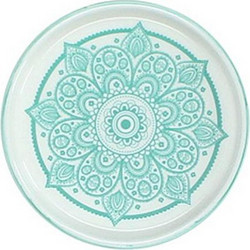 Στρογγυλό σουβέρ πορσελάνη σχ.Mandala βεραμάν 11,5cm