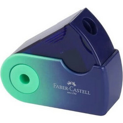 Ξύστρα Faber Castell Μονή Mini Sleeve Flow Buzzing Blue 182776