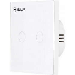 Tellur WiFi Switch 2 Ports 1800W 10A Έξυπνος διακόπτης WiFi 2 θυρών σε λευκό (TLL331051)
