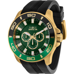 Invicta Pro Diver Ανδρικό Ρολόι με Μαύρο Καουτσούκ Λουράκι 35743