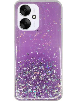 Vivid Liquid Glitter Θήκη Redmi 13C Purple/Multicolor