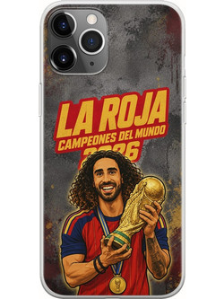 Θήκη La Roja Campeones del Mundo - Marc Cucurella iPhone 11 Pro Max Flexible TPU (Διάφανη Σιλικόνη)