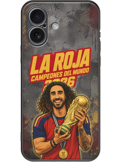 Θήκη La Roja Campeones del Mundo - Marc Cucurella iPhone 17 Black TPU (Μαύρη Σιλικόνη)