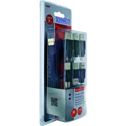 Schwaiger USB 2.0 Cable USB-A male - USB-B male Μαύρο 1.5m CAUSET531