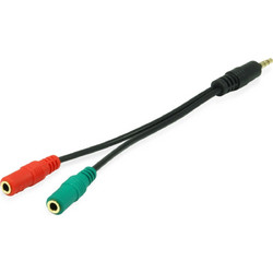 Equip Μετατροπέας 3.5mm male σε 3.5mm 2x female 1τμχ 147943