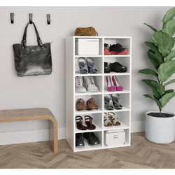 vidaXL Παπουτσοθήκη Ξύλινη Δρυς Μ54xΠ34xΥ100.5cm 800396
