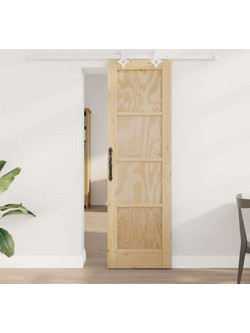 vidaXL Πόρτα Εσωτερική Συρόμενη Ξύλινη Φυσική 61x198.5cm 3445521