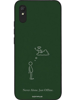 Sonique Men's Edition Never Alone Back Cover (Xiaomi Redmi 9A / Redmi 9AT)