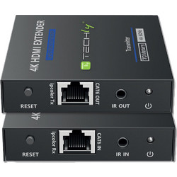 Techly IDATA EXT-565 HDMI Extender 4K60Hz μέσω Cat.6/6A/7 - 70 m, HDR10, HDCP 2.2, IR