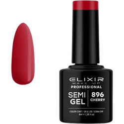 Elixir Semigel 896 Cherry Ημιμόνιμο Βερνίκι Νυχιών 8ml