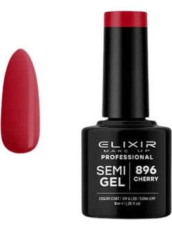 Elixir Semigel 896 Cherry Ημιμόνιμο Βερνίκι Νυχιών 8ml
