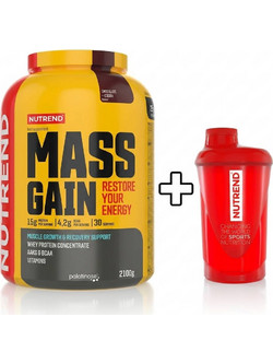 Nutrend Mass Gain Chocolate Cacao Πρωτεΐνη Ορού Γάλακτος Όγκου 2.1kg