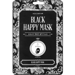 Kocostar Black Happy Κρεμώδης Μαύρη Μάσκα Προσώπου για Καθαρισμό με Άνθρακα 25ml